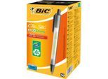 Druckkugelschreiber BIC® ECOlutions® Clic Stic, 0,4 mm, recycelt, schwarz, 50 Stück