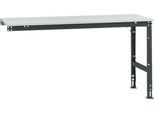 Manuflex Ansatztisch UNIVERSAL Standard, 1750 x 800 mm, Kunststoff lichtgrau, anthrazit