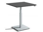 Schäfer Shop Select Monosäulen-Beistelltisch Start Off, elektrisch höhenverstellbar, B 800 x T 800 mm, graphit
