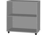 Schäfer Shop Select Regal LOGIN, 2 Ordnerhöhen, B 800 x T 420 x H 788 mm, graphit