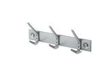 Garderobenleiste, 430 mm breit, 3 Hut-/6 Mantelhaken