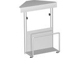 CPU-Halter ALICANTE, B 125-225 x T 380 x H 470-520 mm, silber