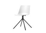 Besucherstuhl DN, 2er-Set, B 440 x T 530 x H 780 mm, Polypropylen & Stahl lackiert, weiß