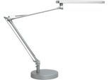 LED-Tischleuchte MAMBOLED, 7 W, 665 lm, mit Diffusor, dreh- u. neigbar, Sockel + Klemme, metallgrau