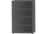Schäfer Shop Select Regal, B 800 x T 420 x H 1514 mm, 4 OH & 3 Fachboden, graphit