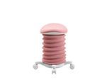 Topstar Hocker SITNESS 4D, ergonomisch, aktives Sitzen, gepolsterter Sattelsitz, höhenverstellbar, um 360° drehbar, Tragegriff, Rollen, papyrusweiß/rosé