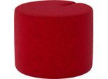 Nowy Styl Sitzpouf Tri.Ply S, modular, Blazer-Stoff, ø 55 cm, rot