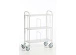 Bürowagen mit Trenngitter, 710 x 290 mm