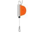 Federzug HAHN+KOLB Autostat Typ 7211, Traglast 1,5 bis 3 kg, Seilauszugslänge bis 2500 mm, Rückholer, Absturzsicherung, Spezialkunststoff, orange