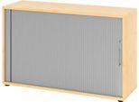 Querrollladenschrank Breno, 2 OH, abschließbar, stapelbar, B 1200 x T 400 x H 748 mm, Spanplatte, Ahorn