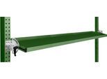 Manuflex Neigbare Ablagekonsole, für Reihe Universal oder Profi, Nutztiefe 195 mm, für Tischbreite 1750 mm, resedagrün