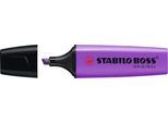 Textmarker STABILO® BOSS Original, Keilspitze, lichtbeständig, schnell trocknend, lavendel, 10 Stück
