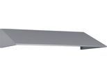 Schrägdachaufsatz für C+P Schließfachschrank Resisto, Neigung von 26°, B 1148 x T 640 x H 230 mm, Stahl, weißaluminium RAL 9006