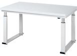 Arbeitstisch Serie adlatus 600, 1000 x 900 x 740-1140 mm, Hartlaminat-Platte
