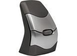 BakkerElkhuizen DXT 2 Precision Mouse Wireless, kabellos, vier DPI Stufen (500, 1000, 1500, 2000), Laser-Sensor, Plug & Play, ergonomisch, für Rechts- und Linkshänder, B 55 x H 80 x T 44 mm, grau/silber