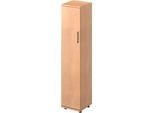 Schäfer Shop Genius Flügeltürenschrank TETRIS WOOD, 5 OH, B 400 x T 421 x H 1910 mm, Höhe inkl. Gleiter, Tür links