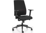 Schäfer Shop Select Bürostuhl T4, mit Armlehnen, Synchronmechanik, Muldensitz, Airpressure-Lordosenstütze, schwarz