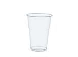 PLA Becher Papstar Pure, Volumen 0,4 l, nur für Kaltgetränke, mit Füllstrich & Schaumrand, Ø 95 x H 132 mm, glasklar, 70 Stück