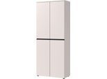 Aktenschrank Aalborg, 2 Türen, 4 Fachböden, Möbelgleiter, Spanplatte melaminharzbeschichtet, B 810 x T 400 x H 1970 mm, kaschmir