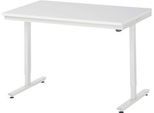 Rau Arbeitstisch Adlatus, elektrisch höhenverstellbar, 22 mm Spanplatte mit Melaminbelag, bis 150 kg, B 1250 x T 800 x H 720-1120 mm, lichtgrau