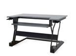 Ergotron Sitz-Steh-Schreibtisch WorkFit-T, höheneinstellbar, Maße B 889 x T 584 mm, schwarz