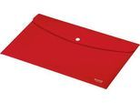 Leitz® Sammelmappe Recycle, Format A4, Druckknopfverschluss, blickdicht, 100 % recycelbar, Blauer Engel, Recyclingkunststoff, rot