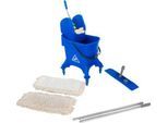 Komplettset Einfachfahreimer Poly I, 30 L Eimer + 2-teiliger Chromstiel, 10 St. Mopps