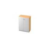 Aktenschrank, 3 OH, B 800 x T 420 mm, Buche-Dekor/silber