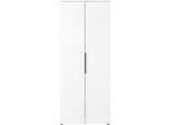 Aktenschrank Porto, 4 Türen und 2 Einlegeböden, 5 OH, B 810 x T 400 x H 1970 mm, weiß