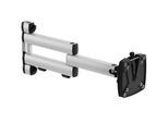 Monitorarm für Pack- und Arbeitstisch Rocholz System 1200/1600/2000, für Monitore bis 15kg, mit Gelenkarm, B 100 x T 505 x H 200 mm, hellgrau