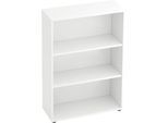 Regal für Anbauwand TARA, 3 Ordnerhöhen, stapelbar, B 800 x T 330 x H 1144 mm, weiß