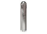 Wandascher Probbax, Volumen 1,8 l, mit Trichter, verschließbar, mit Dach, B 102 x T 110 x H 500 mm, Edelstahl, edelstahlfarben