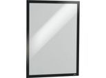 Durable Inforahmen DURAFRAME® Poster, A2 Hoch-/Querformat, für 2 Poster, selbstklebend, aufklappbarer Magnetrahmen, B 465 x T 28 x H 639 mm, PET, schwarz