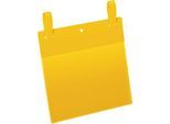 Dokumententaschen mit Lasche, B 210 x H 148 mm (DIN A5 quer), 50 Stück, gelb