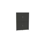 Rollladenschrank, 6 OH, 2teilig, mit Mitteltrennwand, B 1600 mm, graphit