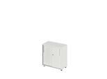 Schäfer Shop Select Schiebetürenschrank Start Off, 2 OH, abschließbar, B 800 x T 420 x H 788 mm, Holz, lichtgrau/lichtgrau