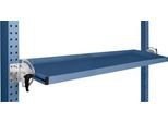 Manuflex Neigbare Ablagekonsole, für Reihe Universal oder Profi, Nutztiefe 195 mm, für Tischbreite 1500 mm, brillantblau