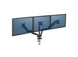 Dreifach Monitorarm Fellowes Platinum, bis 27" Breite, VESA, dreh-/schwenk-/neigbar, höhen- & tiefenverstellbar, schwarz