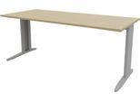 Schreibtisch ARLON-OFFICE, B 1800 x T 800 x H 730 mm, Eiche-Dekor
