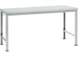 Manuflex Grundtisch UNIVERSAL Spezial, 1750 x 1000 mm, Kunststoff lichtgrau, lichtgrau