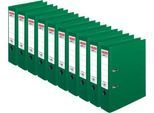 herlitz Ordner maX.file protect plus, DIN A4, Rückenbreite 80 mm, 10 Stück, grün