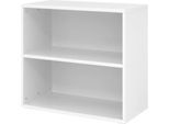 Regale Breno, 2 OH, 28 kg je Boden, B 800 x T 400 x H 748 mm, Spanplatte, weiß