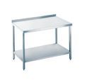 Arbeitstisch aus Edelstahl mit Bodenablage, 850 x 700 x 1000 mm