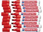 edding No.1 permanent Marker, 10 Stück, rot