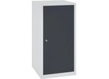 Werkzeugschrank, H 1000 x B 500 x T 500 mm, lichtgrau RAL 7035/anthrazitgrau RAL 7016