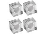 Maul Neodym-Magnet, Würfelform, Haftkraft 1,5 kg, B 15 x T 15 x H 15 mm, Acryl, glasklar, 4 Stück