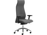 Chefsessel ENERGY, mit Armlehnen, Synchronmechanik, CLIMATEX®-Bezug, grau