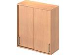 Schäfer Shop Genius Aufsatz-Schiebetürenschrank TETRIS WOOD, 3 OH, B 1000 mm, Buche-Dekor