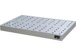 Bauer Kleingebindewanne KGW-P 4/M V4A, für Euro- und Chemiepaletten, Edelstahl, L 1200 x B 600 x H 120 mm, bis 200 kg, mit Lochblech-Rost