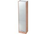 Rollladenschrank TARVIS, 5 Ordnerhöhen, abschließbar, B 500 x T 400 x H 2004 mm, Nussbaum-Dekor/alusilber